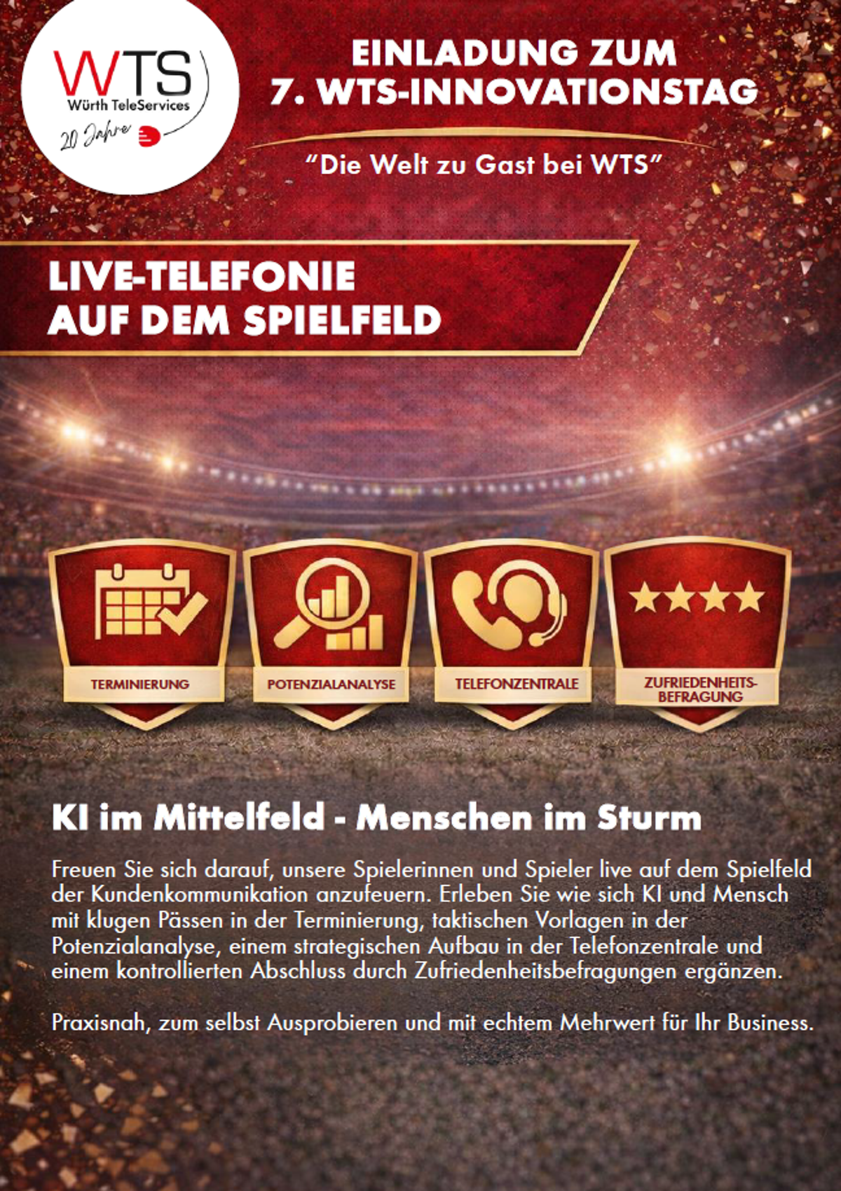 6. WTS-Innovationstag Herzliche Einladung